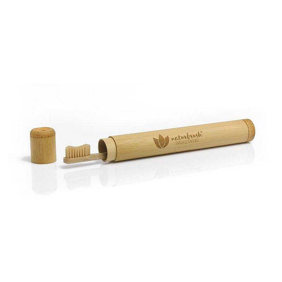 Juguetes Naturbrush | Estuche De Bamb Para Cepillo Dental