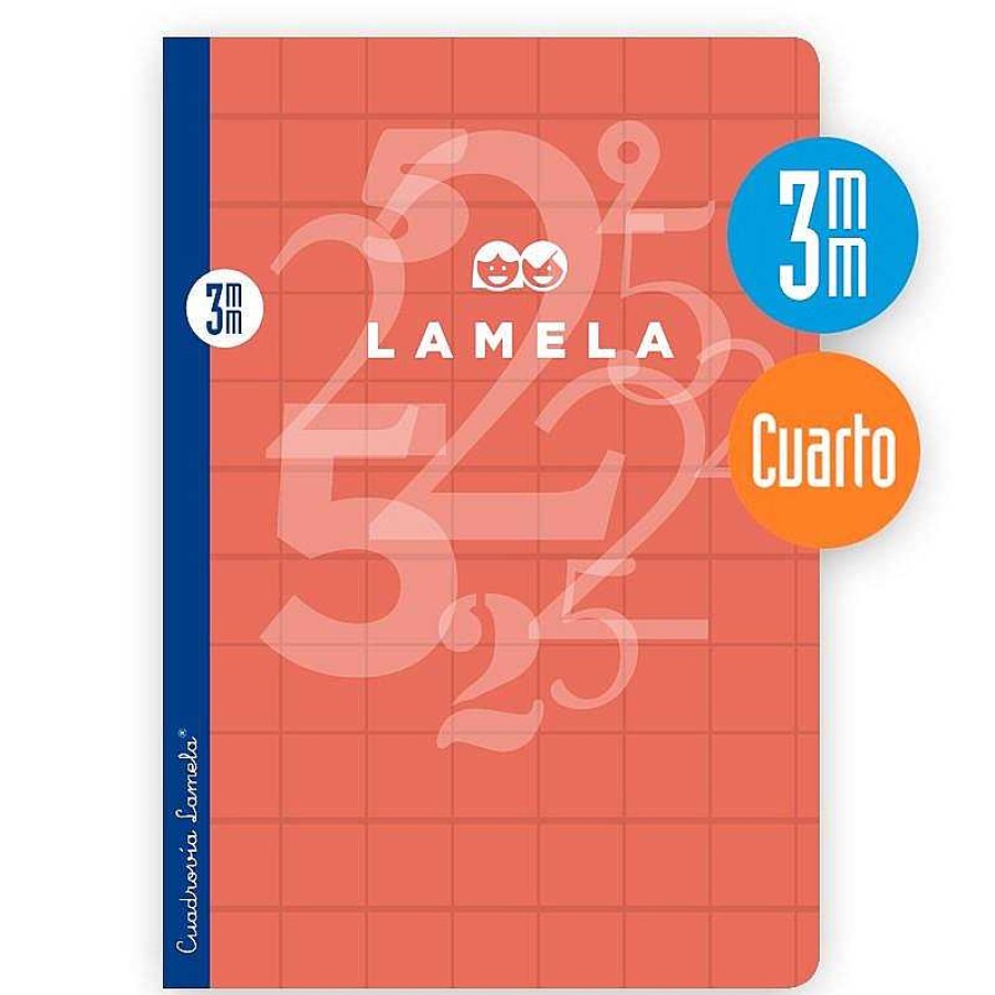 Papeler A Lamela Cuadernos Lamela | Cuaderno Cuadrov A Lamela Cuarto 3Mm. 50 Hojas