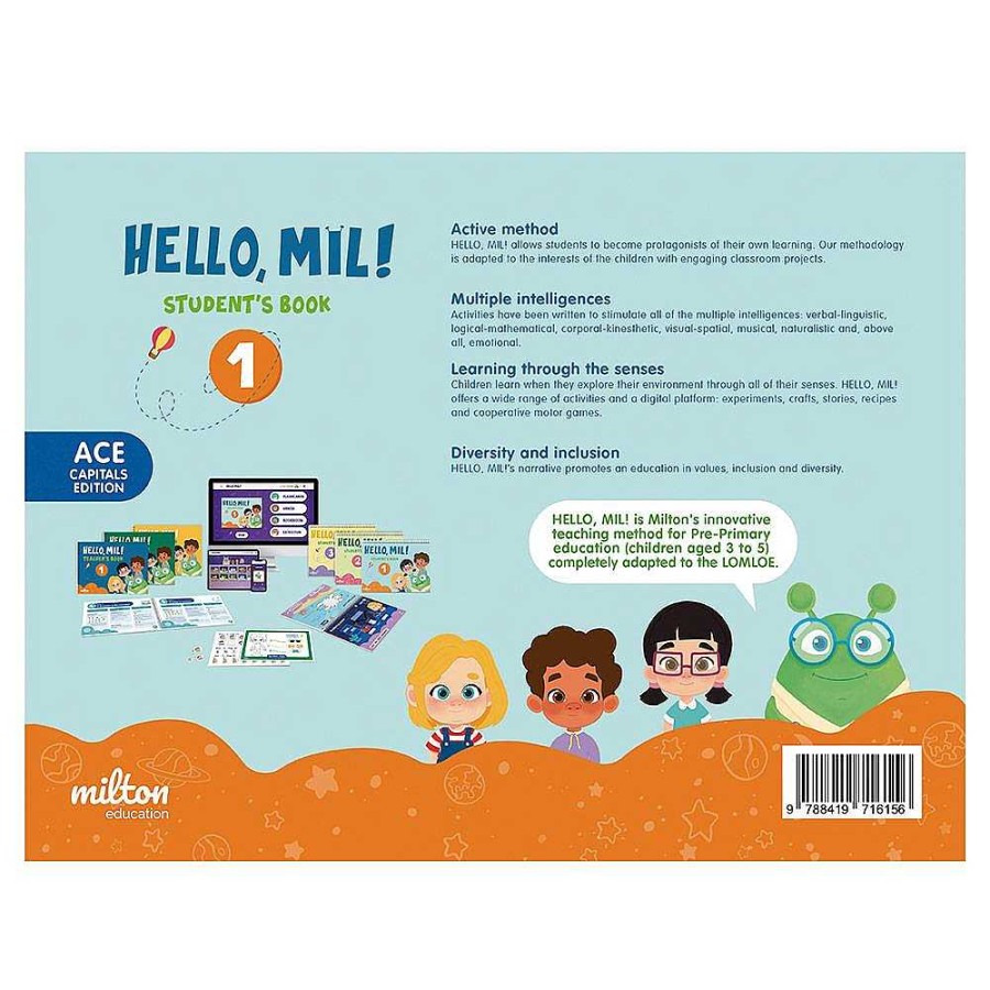 Texto Dideco | Hello Mil 1 Ace English 1 Infantil Student S Book (And) (Caps)