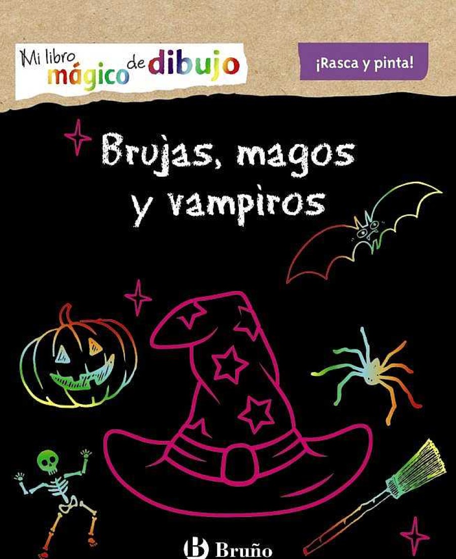 Libros Dideco Dibuja Y Colorea | Mi Libro M Gico De Dibujo. Brujas, Magos Y Vampiros