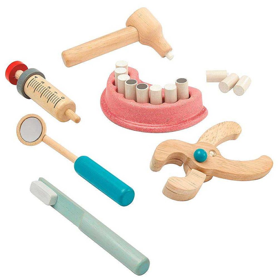 Juguetes Plantoys Profesiones Y Disfraces | Set De Dentista Madera