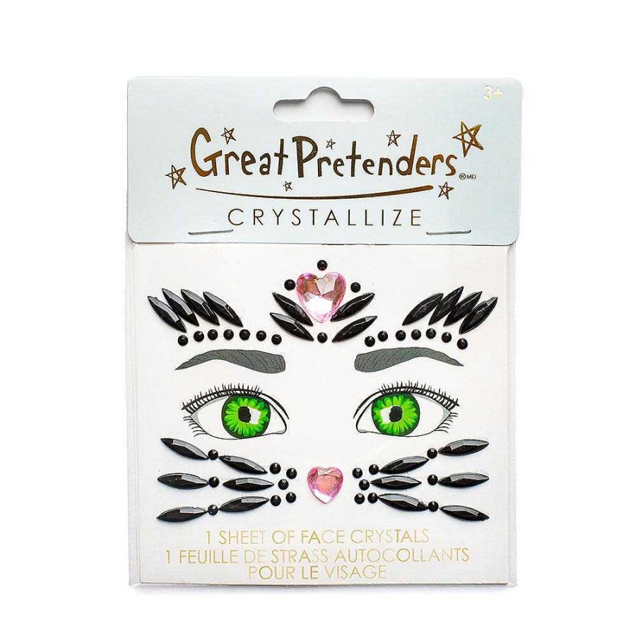 Juguetes Great Pretenders Profesiones Y Disfraces | Pegatinas Faciales Crystals Gato Negro