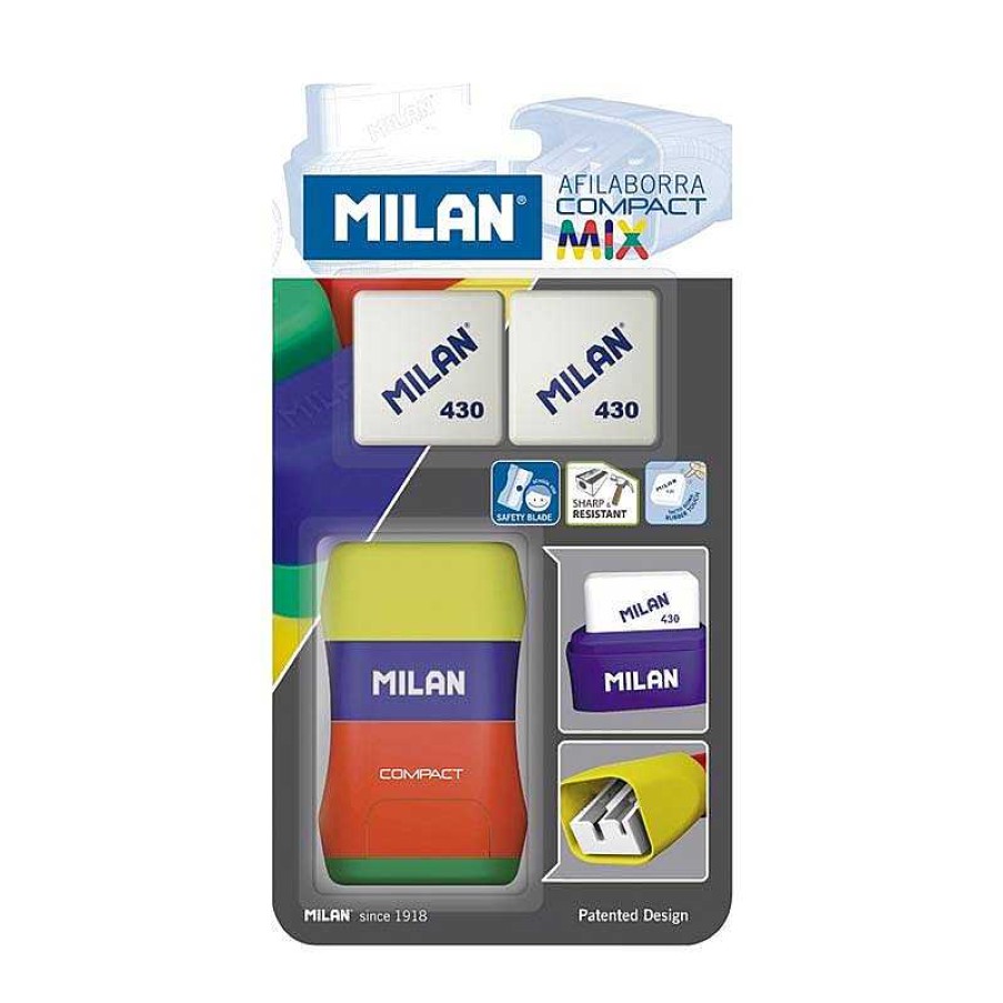 Papeler A Milan | Afilal Piz 2 Usos Compact Mix Con Goma Y 2 Gomas De Recambio