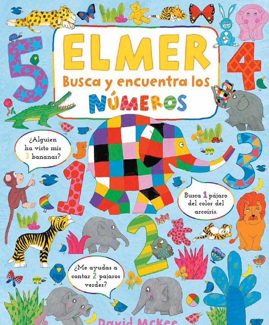 Libros Dideco | Elmer. Libro De Cart N - Busca Y Encuentra Los N Meros De Elmer