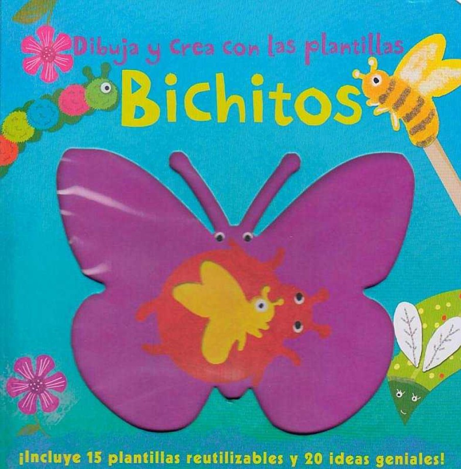 Libros Dideco Dibuja Y Colorea | Bichitos,Dibuja Y Crea Plantilla