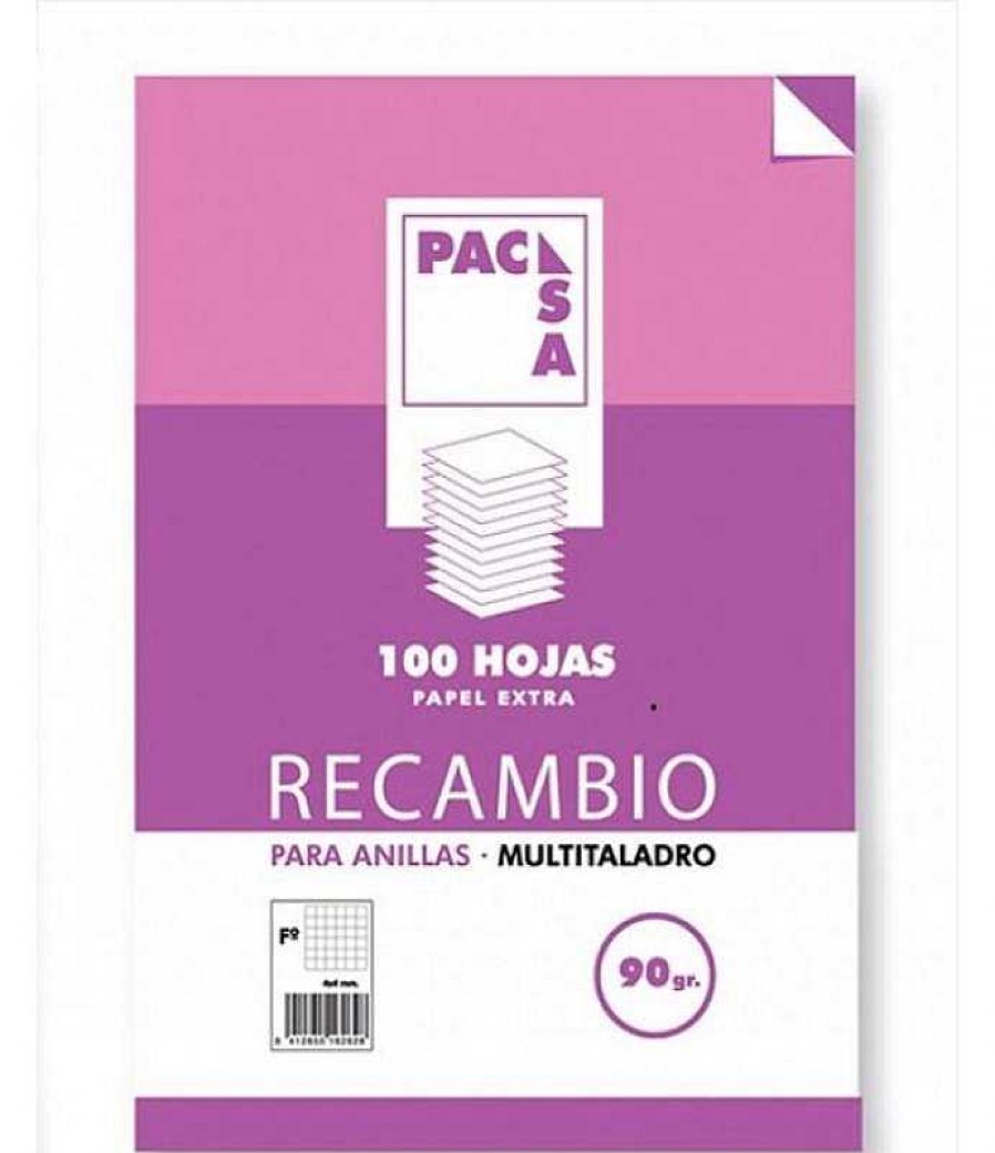 Papeler A Pacsa Papel Y Recambios | Recambio A4 Pauta 2,5 Mm. 100H Hojas 4 Taladros