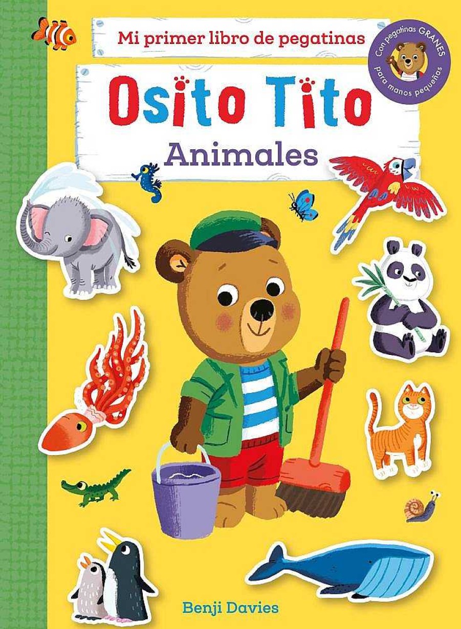 Libros Dideco Pegatinas | Osito Tito. Mi Primer Libro De Pegatinas. Animales