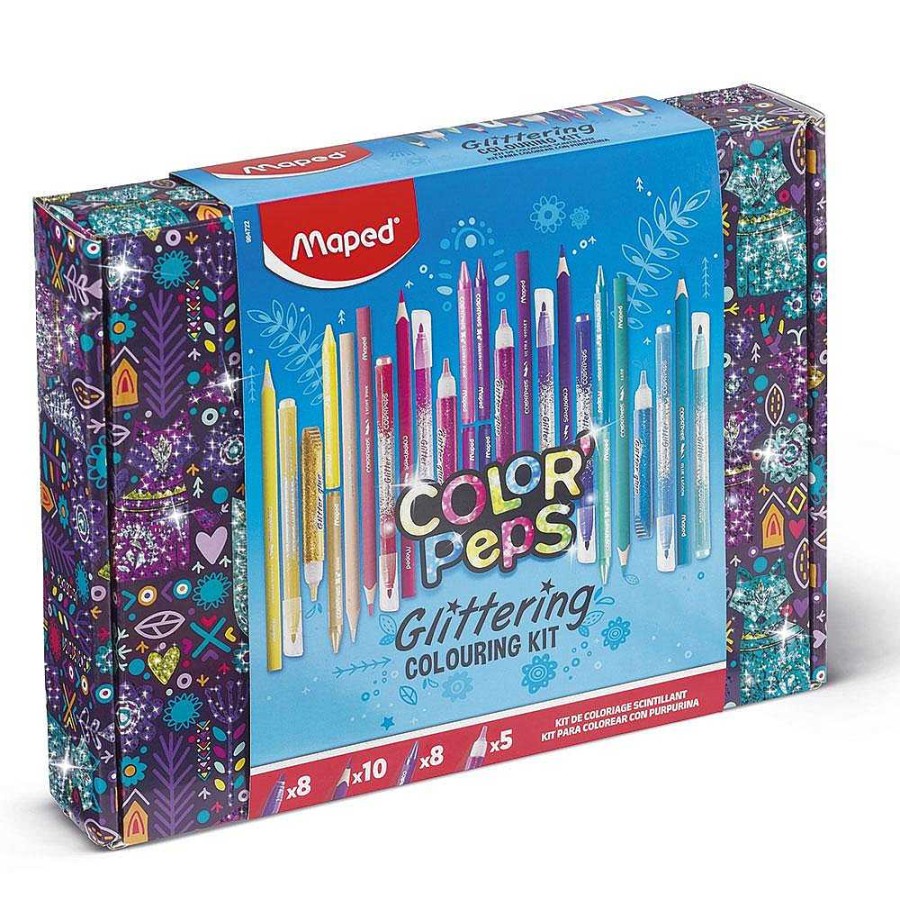 Papeler A Maped | Kit Color Peps Glitter 31 Pzas.