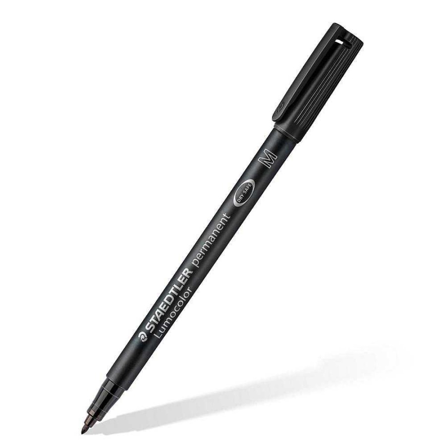 Papeler A Staedtler | Rotulador Permanente Lumocolor Punta Media Negro