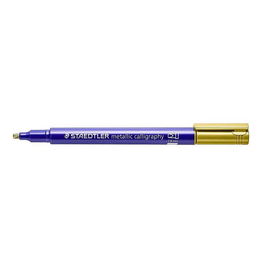 Papeler A Staedtler | Rotulador Color Oro Para Caligraf A 10 Unidades