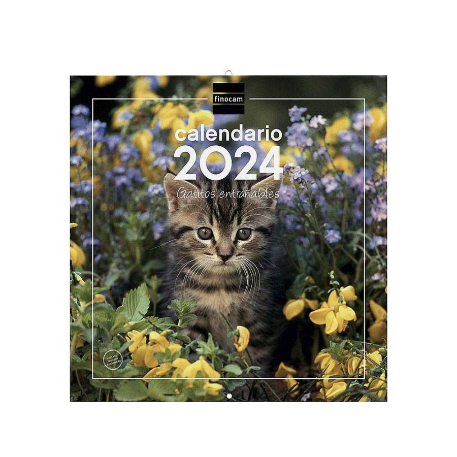 Papeler A Finocam | Calendario Pared 30X30 2024 Gatitos