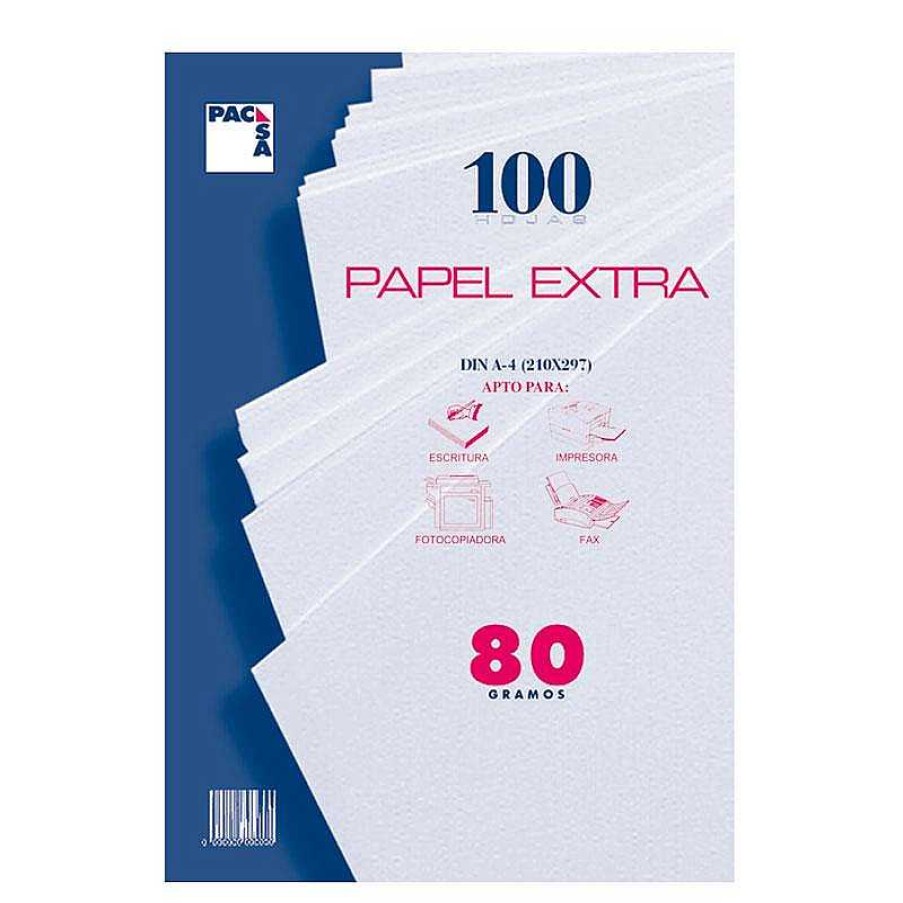 Papeler A Pacsa Papel Y Recambios | Papel A4 Liso 100 Hojas