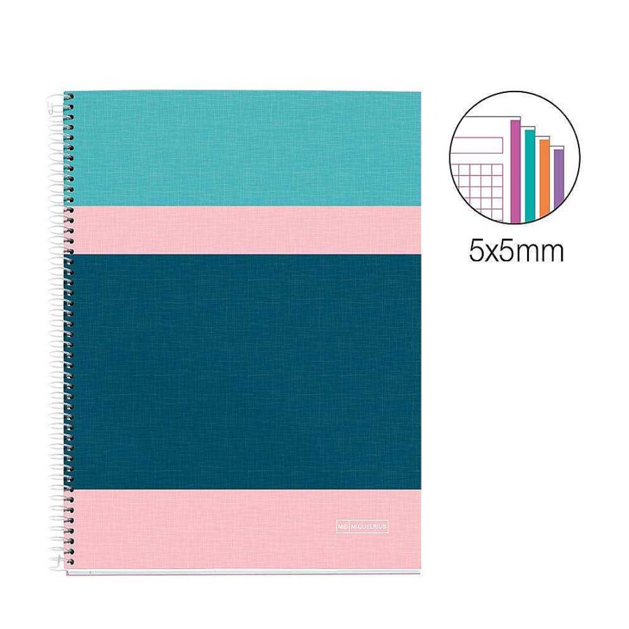 Papeler A Miquel rius Cuadernos Escolares | Bloc A4 Cuadro 5Mm. 140 Hojas Microperforado Katy