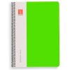 Papeler A Escolofi Cuadernos Escolares | Bloc Cuarto Color Verde Pauta 3Mm. 80 Hojas Serie Plus