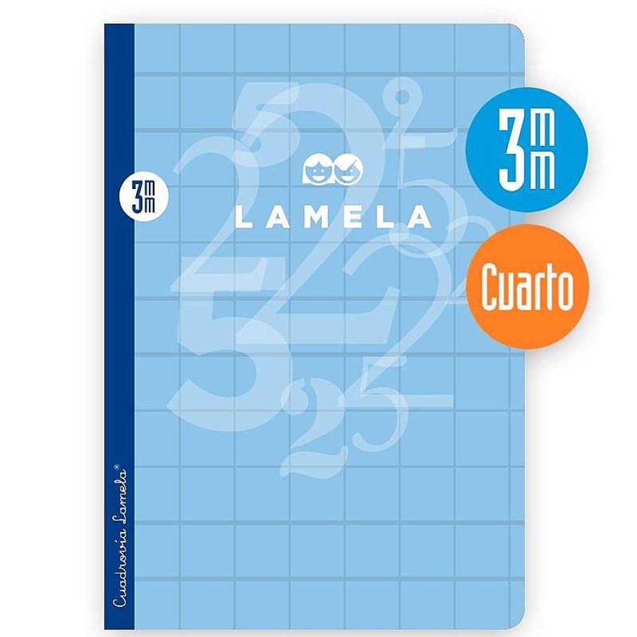 Papeler A Lamela Cuadernos Lamela | Cuaderno Cuadrov A Lamela Cuarto 3Mm. 50 Hojas