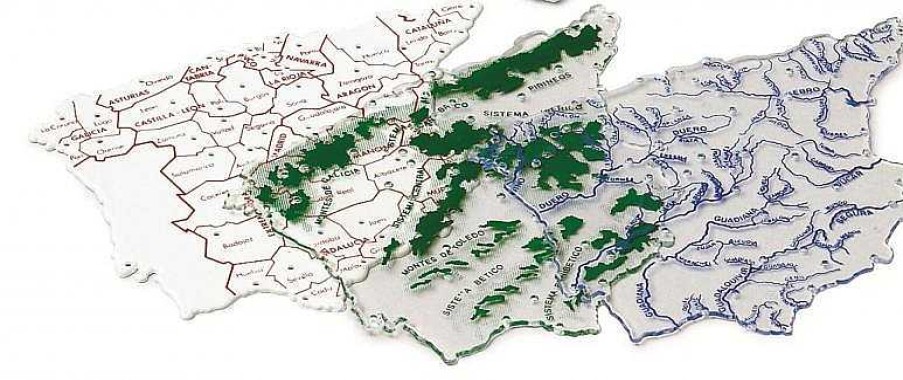 Papeler A Faibo | Plantilla Mapa Espa A Peque O. 3 Unidades