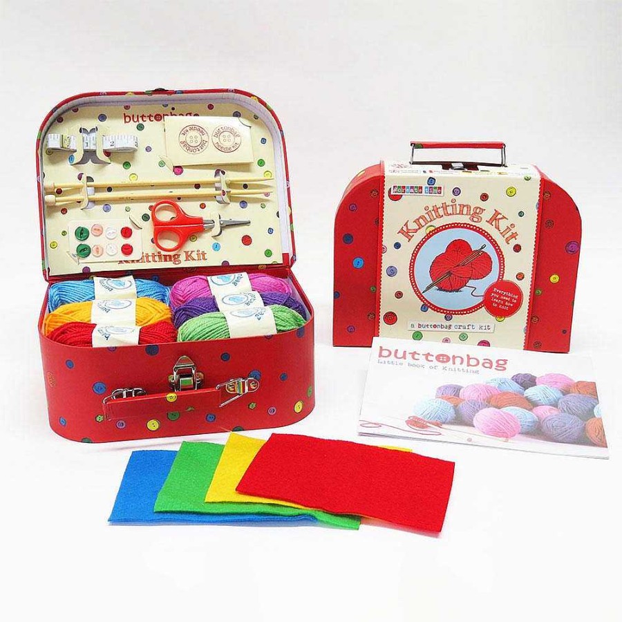 Juguetes Button Bag Crea E Imagina | Malet N Crea Con Lana Knitting Kit