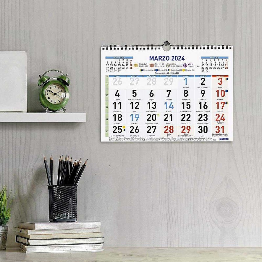 Papeler A Finocam | Calendario Pared 2024 Color M N Meros Grandes