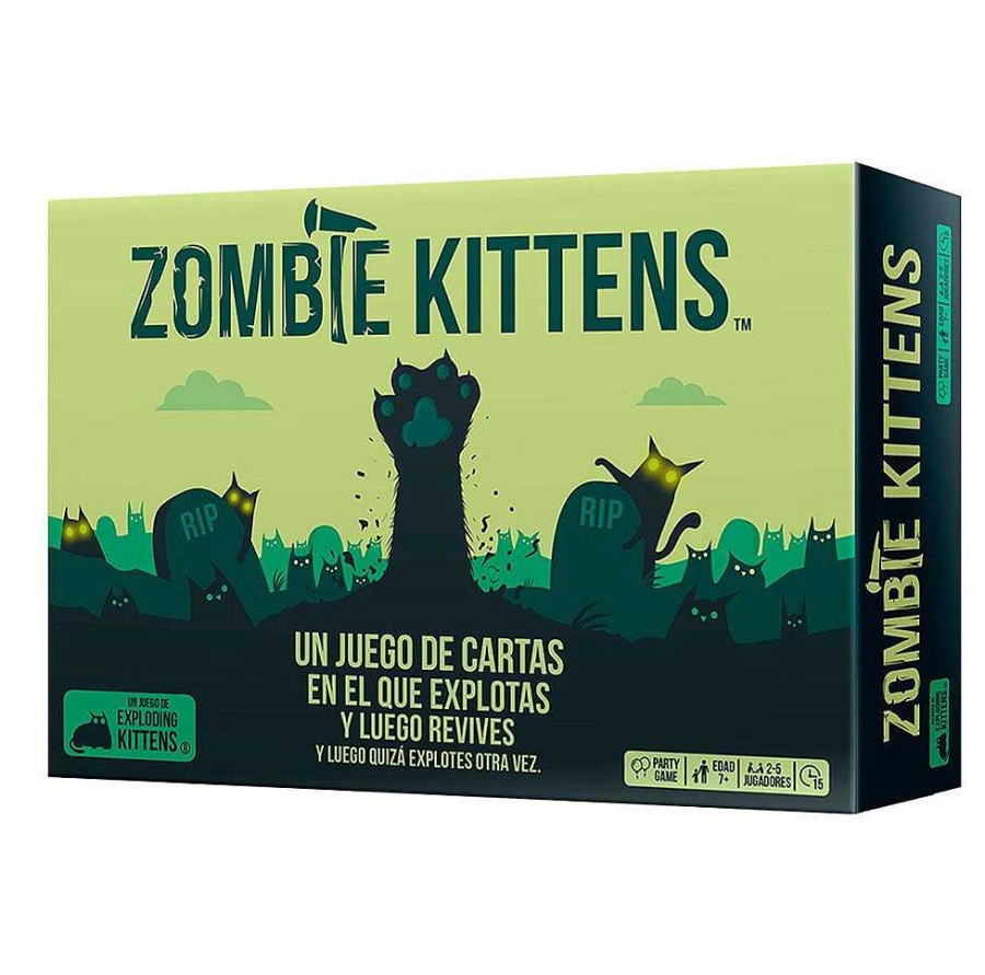 Juguetes Asmodee Juegos De Cartas | Juego De Cartas Zombie Kittens