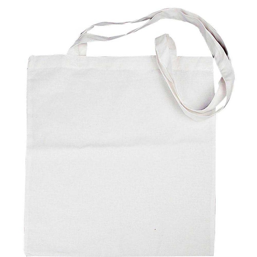 Papeler A Creativ Company Complementos | Bolsa De Tela Algod N Blanco Con Asa 38X42Cm