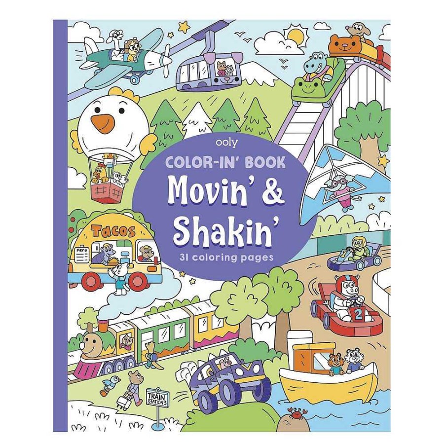 Papeler A Ooly Complementos | Cuaderno Para Colorear Movin´And Shakin´